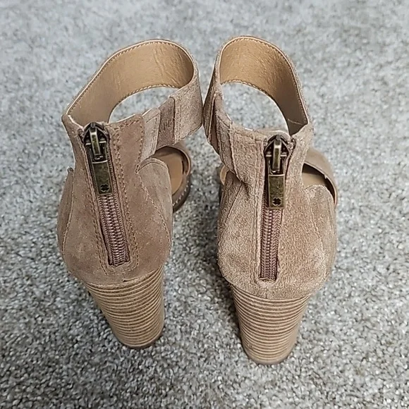 Lucky Brand Brown Sandal Heels Sz9 - Picture 4 of 4